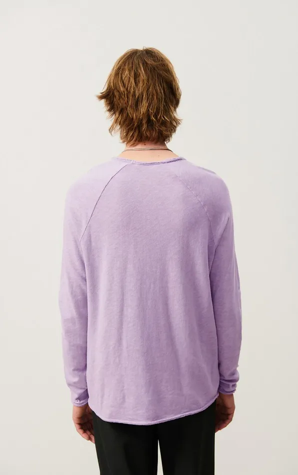American Vintage Long Sleeve TShirts Men TShirt Sonoma Vintage Wisteria