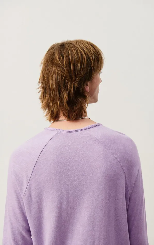 American Vintage Long Sleeve TShirts Men TShirt Sonoma Vintage Wisteria
