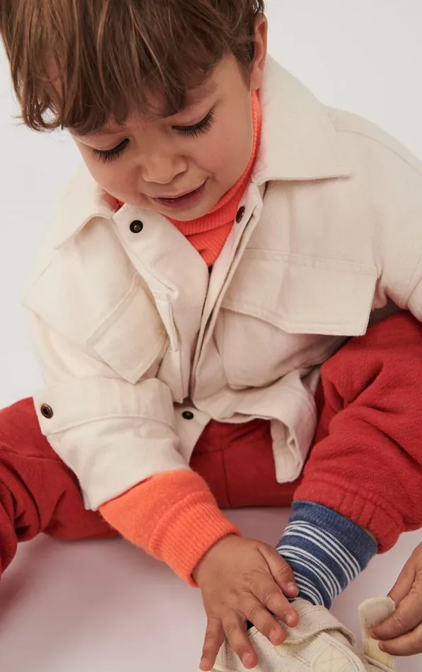 American Vintage Shirts Kids Shirt Spywood Ecru