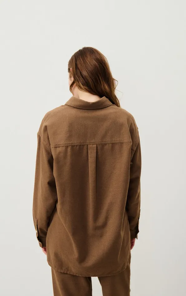 American Vintage Shirts Women Shirt Dakota Melange Candied Chestnut American Vintage Shirts Women Shirt Dakota Melange Candied Chestnut