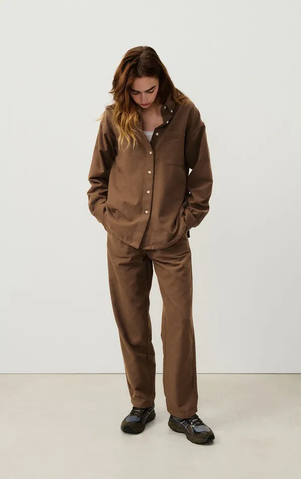 American Vintage Shirts Women Shirt Dakota Melange Candied Chestnut American Vintage Shirts Women Shirt Dakota Melange Candied Chestnut