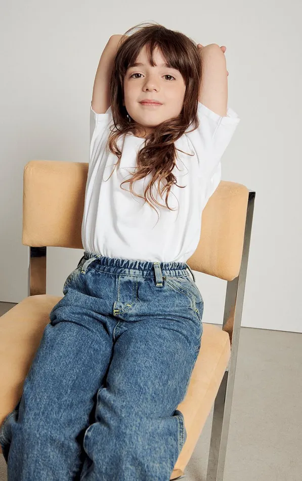American Vintage Short Sleeve TShirts Kids TShirt Fizvalley White