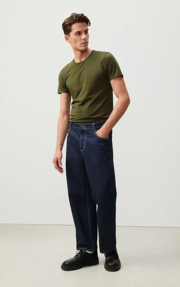 American Vintage Short Sleeve TShirts Men TShirt Decatur Khaki American Vintage Short Sleeve TShirts Men TShirt Decatur Khaki