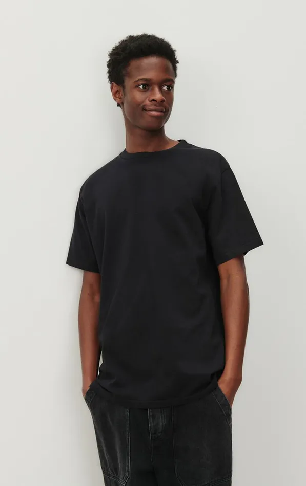 American Vintage Short Sleeve TShirts Men TShirt Fizvalley Black