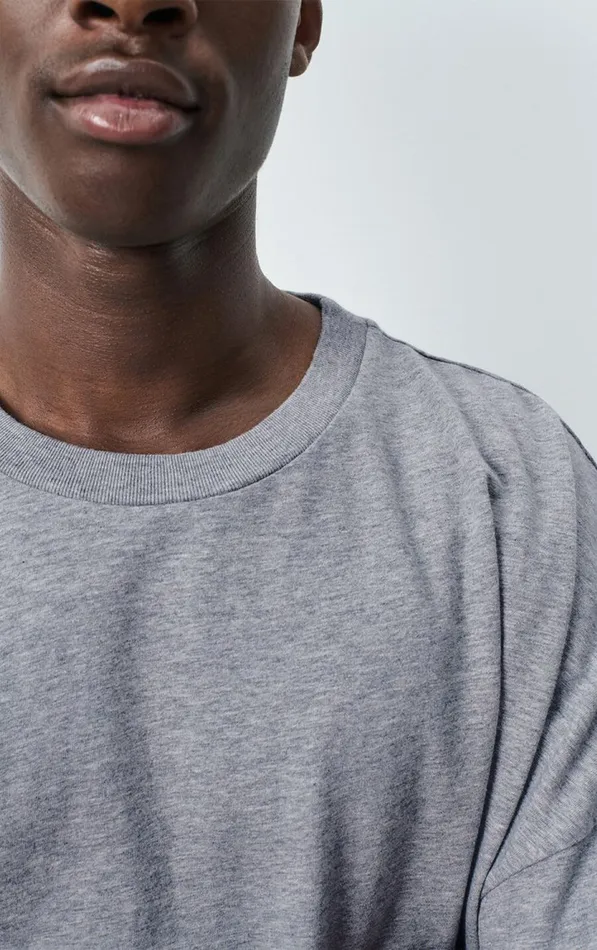 American Vintage Short Sleeve TShirts Men TShirt Fizvalley Heather Grey American Vintage Short Sleeve TShirts Men TShirt Fizvalley Heather Grey