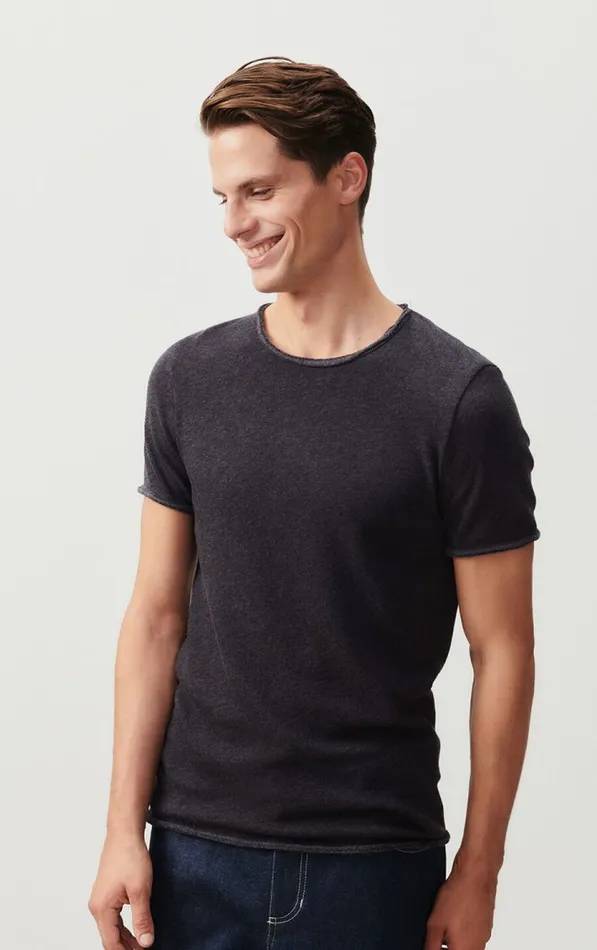 American Vintage Short Sleeve TShirts Men TShirt Sonoma Melange Charcoal