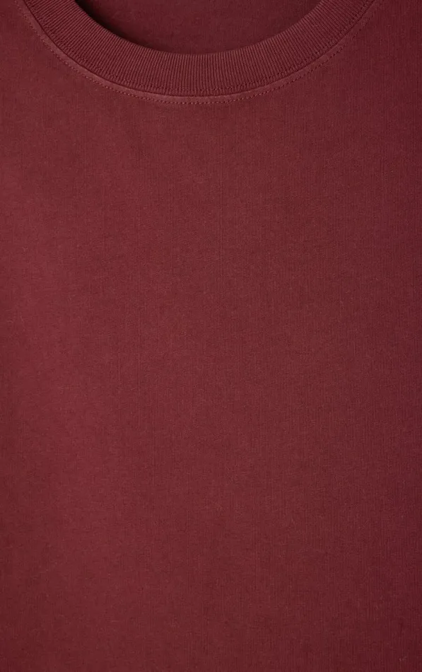 American Vintage Short Sleeve TShirts Women TShirt Fizvalley Vintage Burgundy