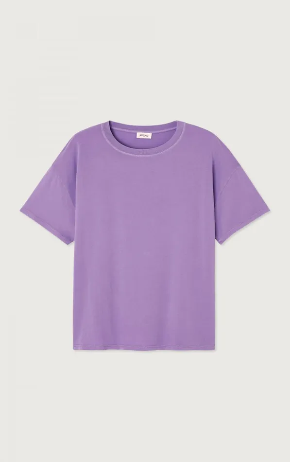 American Vintage Short Sleeve TShirts Women TShirt Pymaz Vintage Mauve