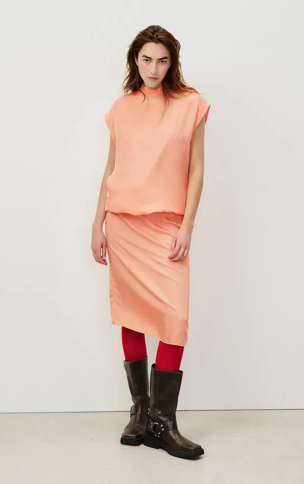 American Vintage Skirts Women Skirt Luabird Pink Flamingo