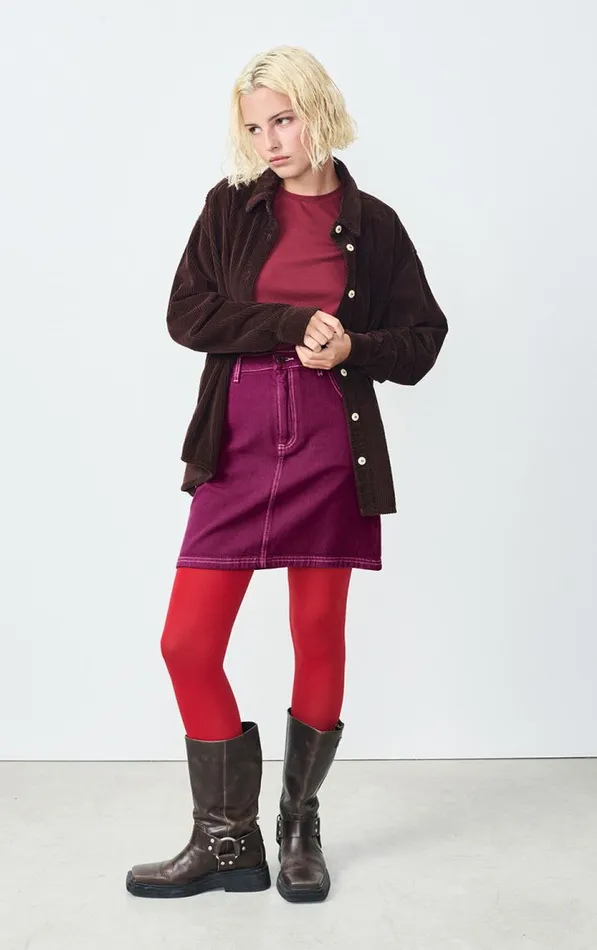 American Vintage Skirts Women Skirt Nyolow Overdyed Fuchsia American Vintage Skirts Women Skirt Nyolow Overdyed Fuchsia
