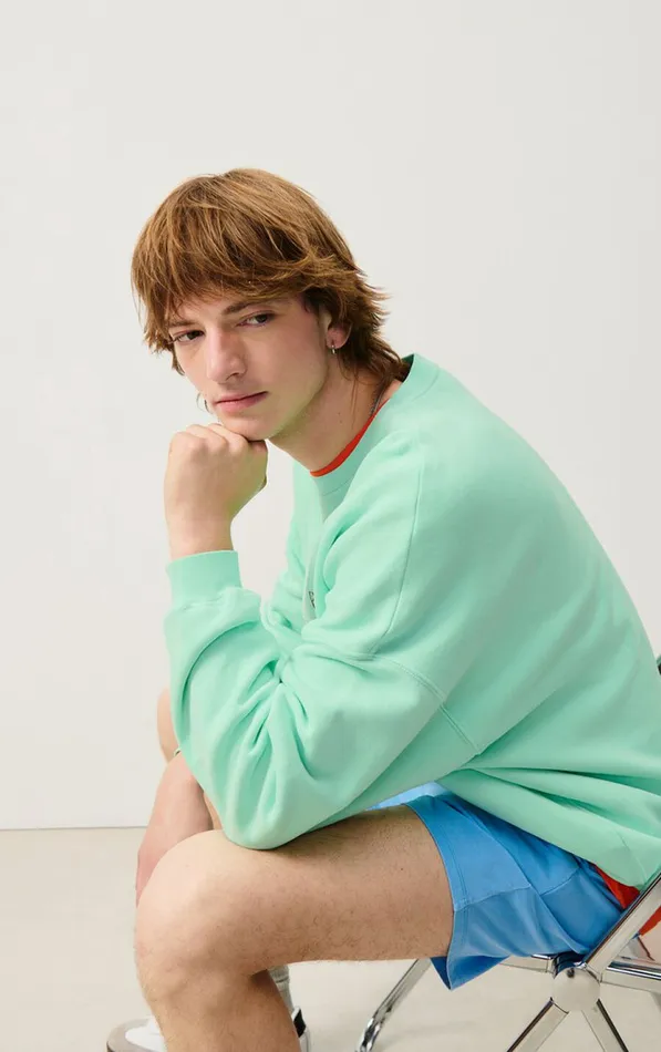 American Vintage Sweatshirts Men Sweatshirt Izubird Vintage Sea Green American Vintage Sweatshirts Men Sweatshirt Izubird Vintage Sea Green