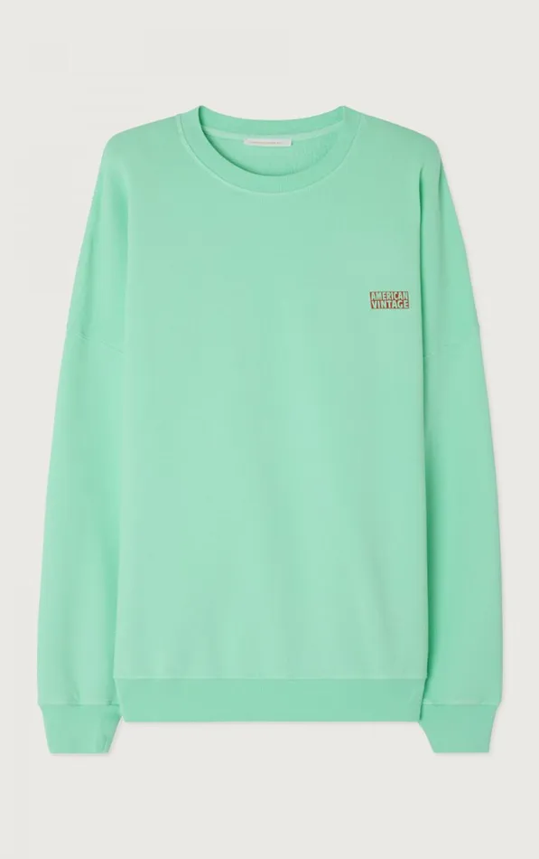 American Vintage Sweatshirts Men Sweatshirt Izubird Vintage Sea Green American Vintage Sweatshirts Men Sweatshirt Izubird Vintage Sea Green