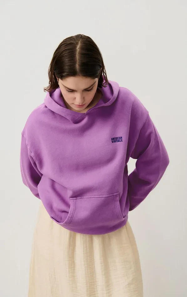 American Vintage Sweatshirts Women Hoodie Izubird Vintage Indian Pink