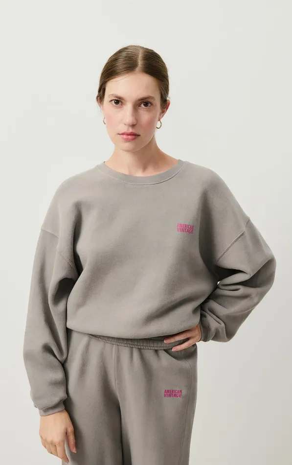 American Vintage Sweatshirts Women Sweatshirt Izubird Vintage Beaver