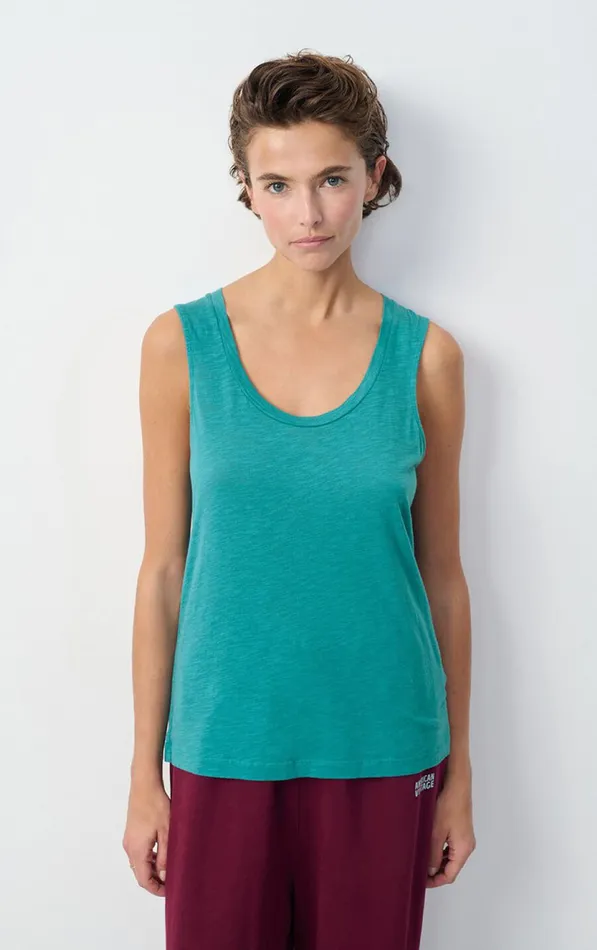 American Vintage Tops and Tanktops Women Tank Top Jacksonville Emerald Melange
