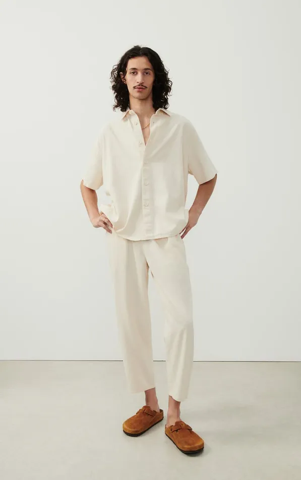 American Vintage Trousers Men Trousers Tirabay Ecru American Vintage Trousers Men Trousers Tirabay Ecru