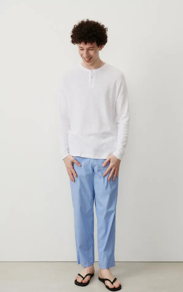 American Vintage Trousers Men Trousers Zatybay Aqua Stripes American Vintage Trousers Men Trousers Zatybay Aqua Stripes