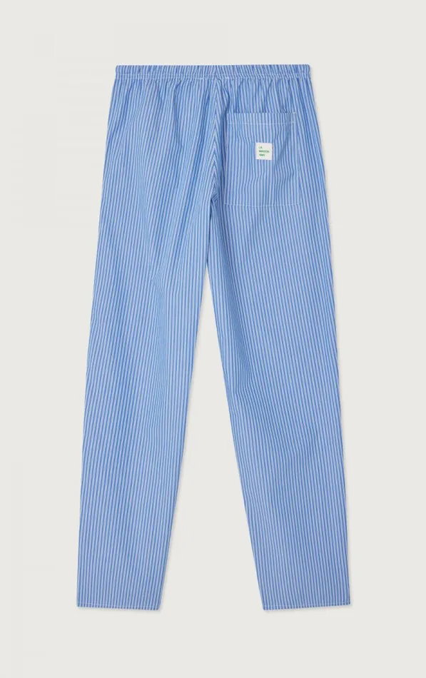 American Vintage Trousers Men Trousers Zatybay Aqua Stripes American Vintage Trousers Men Trousers Zatybay Aqua Stripes