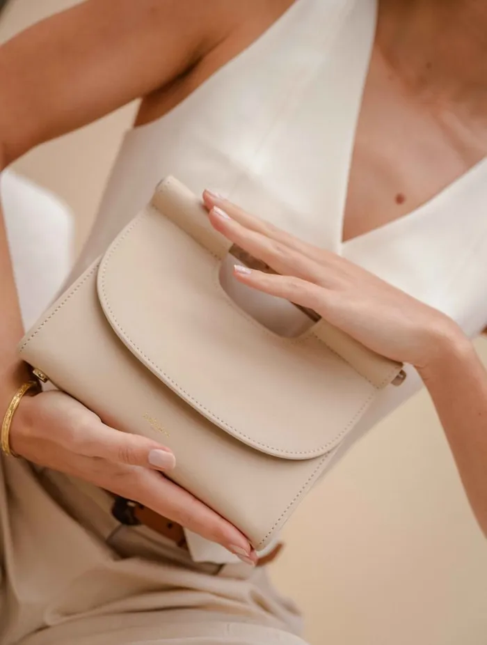 Ancne Mini Beige Women Bobbies Bags