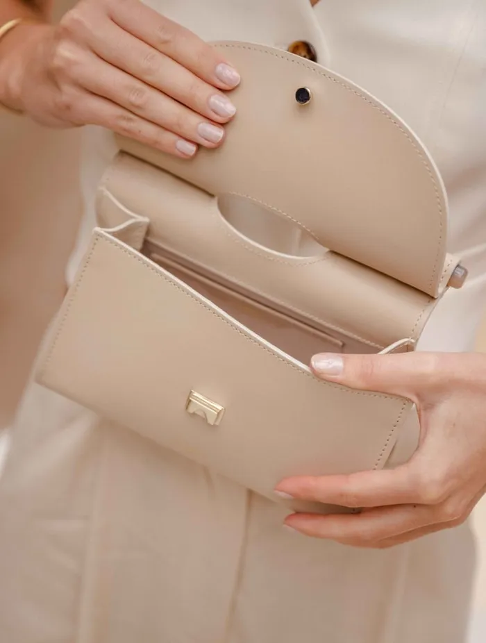 Ancne Mini Beige Women Bobbies Bags