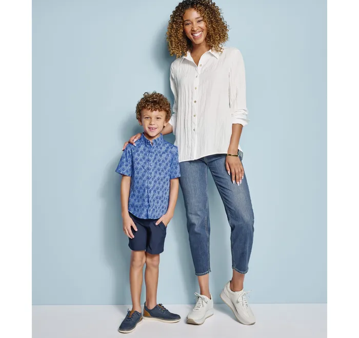 Apparel and Accessories Crinkle ButtonFront Shirt White Johnston and Murphy Women