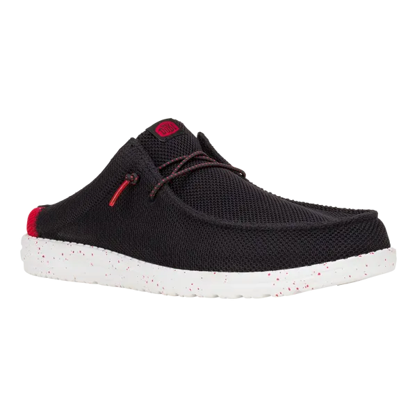 Apparel heydude Wally Slip Varsity BlackRed Mules