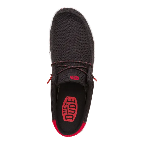 Apparel heydude Wally Slip Varsity BlackRed Mules