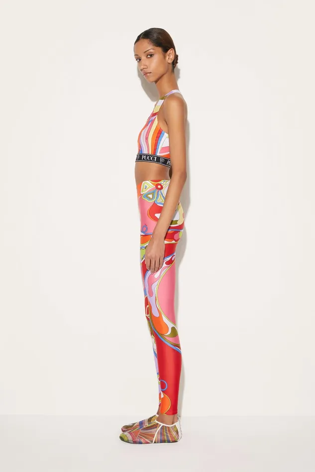 Athleisure Women PUCCI IridePrint Crop Top