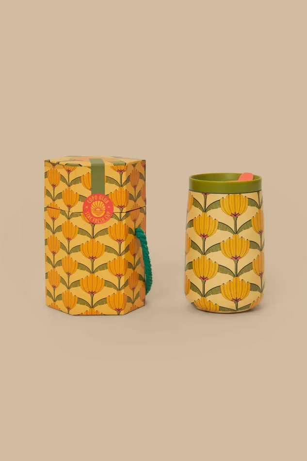 Banana Deco Stay Fresh Insulated Cup Women Farm Rio Gifts