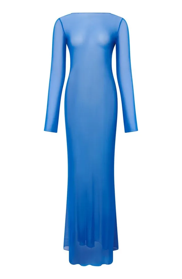 Beach Cover Ups Women Jaded London Ziva Sheer Maxi Beach Dress