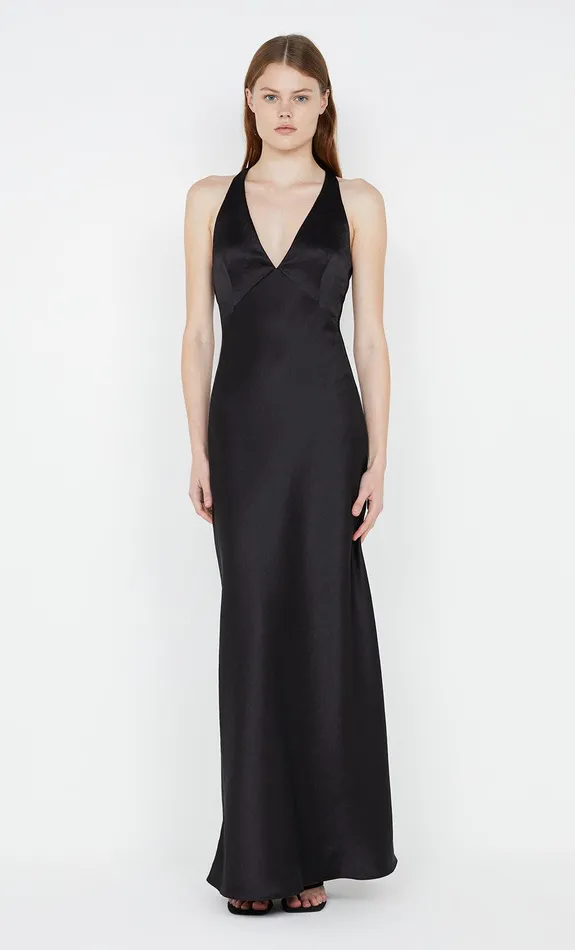 Bec Bridge Bridesmaids Dresses THE DREAMER V NECK DRESS Black 8211 Women