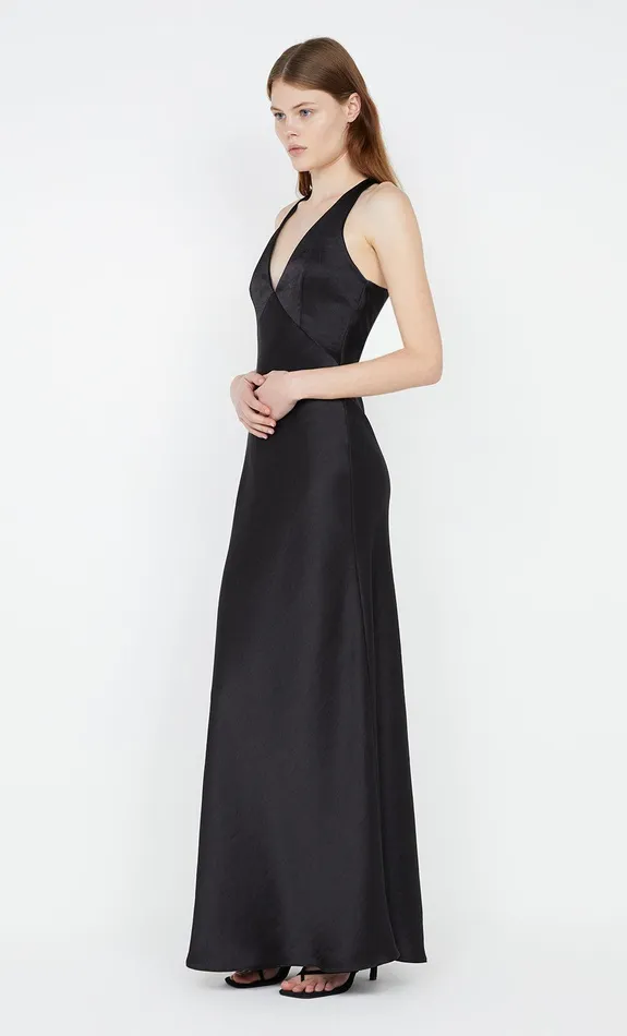 Bec Bridge Bridesmaids Dresses THE DREAMER V NECK DRESS Black 8211 Women