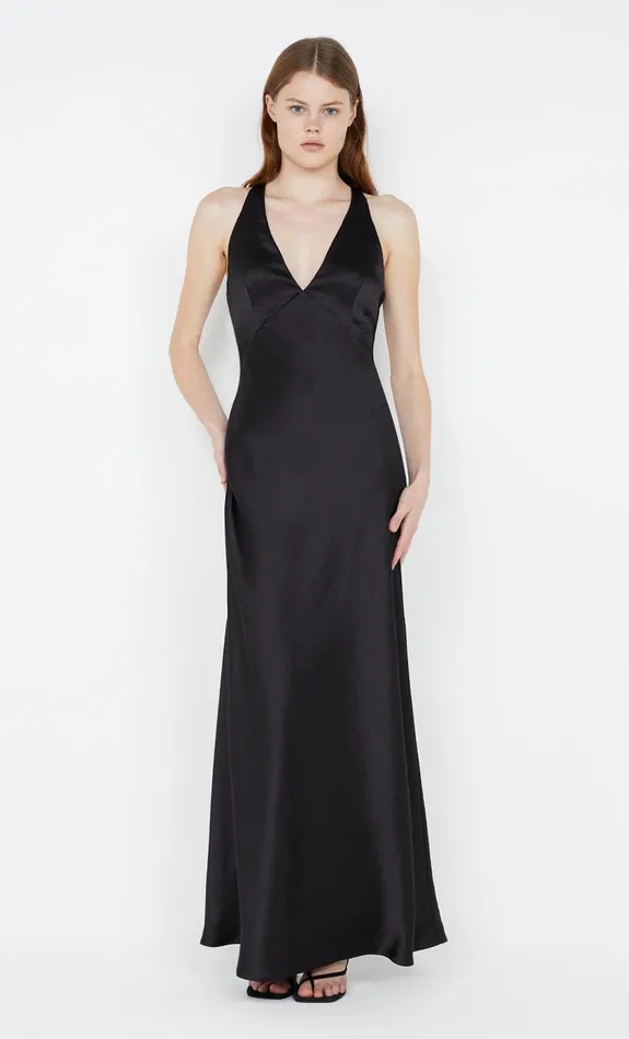 Bec Bridge Bridesmaids Dresses THE DREAMER V NECK DRESS Black 8211 Women