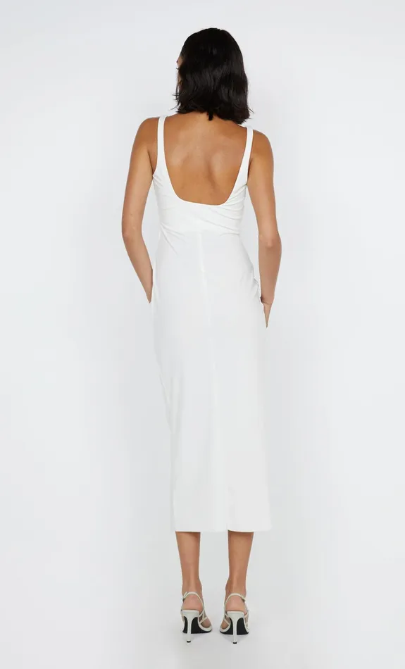 Bec Bridge Dresses AVELINE TUCK MIDI DRESS White 8211 Women