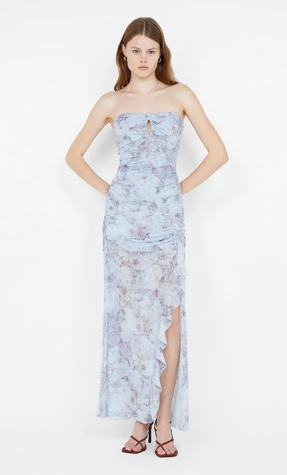 Bec Bridge Dresses DANICA STRAPLESS DRESS Chambray Rose 8211 Women