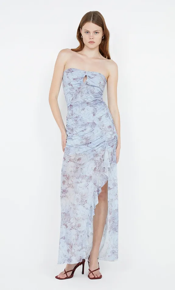 Bec Bridge Dresses DANICA STRAPLESS DRESS Chambray Rose 8211 Women