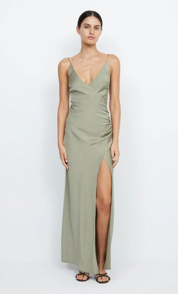 Bec Bridge Dresses ETERNITY V MAXI DRESS Sage 8211 Women