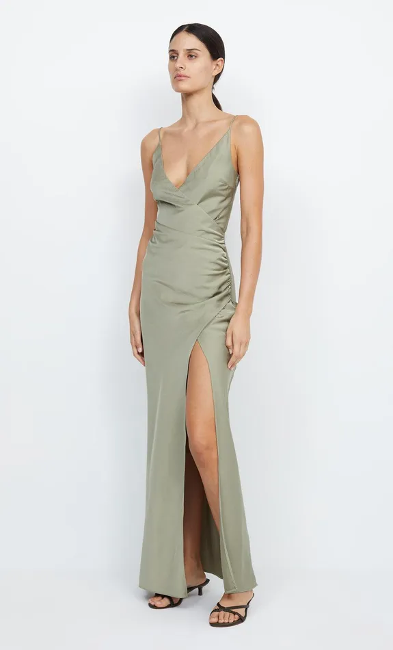 Bec Bridge Dresses ETERNITY V MAXI DRESS Sage 8211 Women