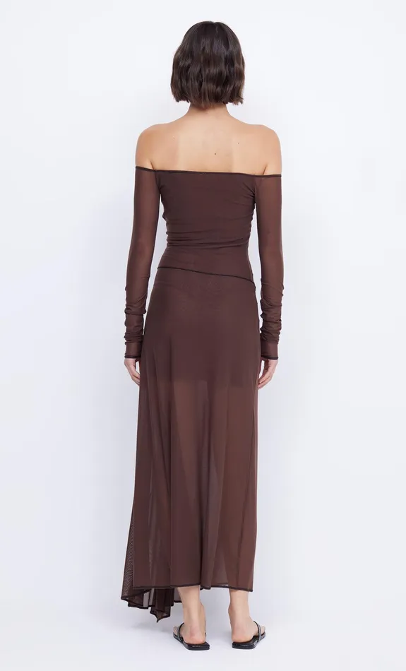 Bec Bridge Dresses ISADORA LONG SLEEVE DRESS Chocolateblack 8211 Women