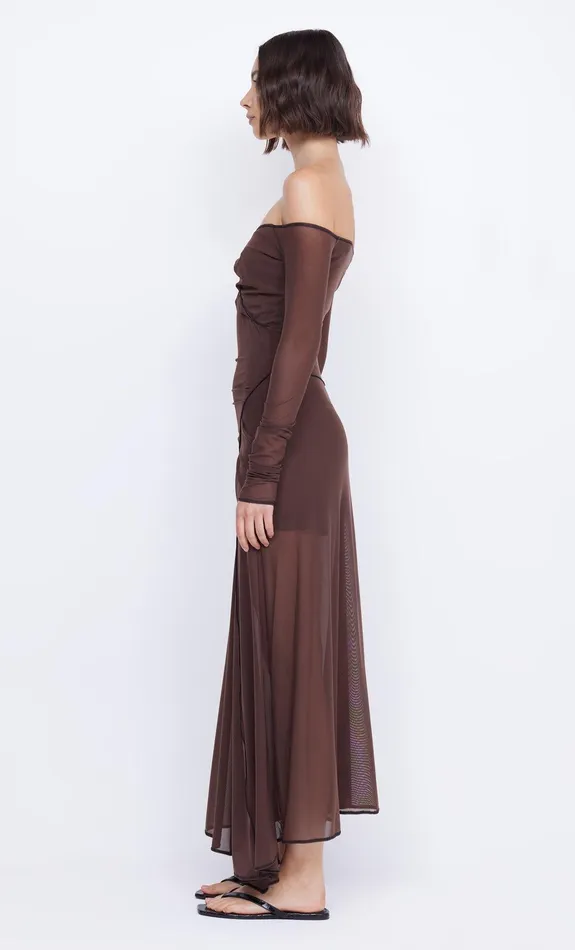 Bec Bridge Dresses ISADORA LONG SLEEVE DRESS Chocolateblack 8211 Women