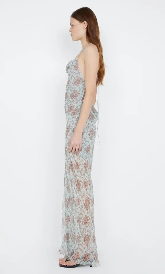Bec Bridge Dresses LYLOU MAXI DRESS Juniper Floral 8211 Women