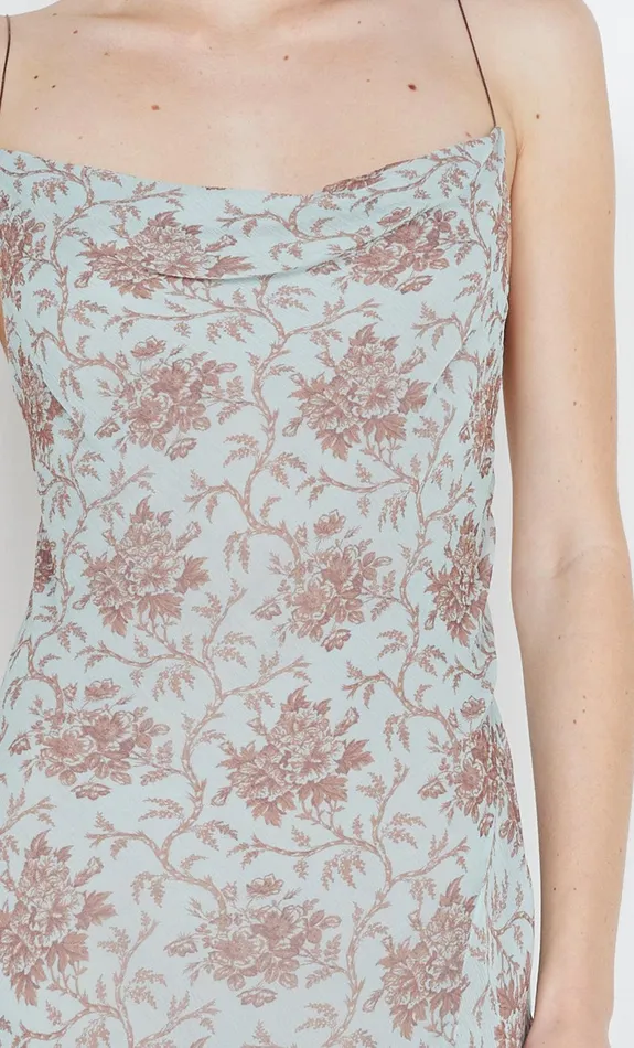 Bec Bridge Dresses LYLOU MAXI DRESS Juniper Floral 8211 Women
