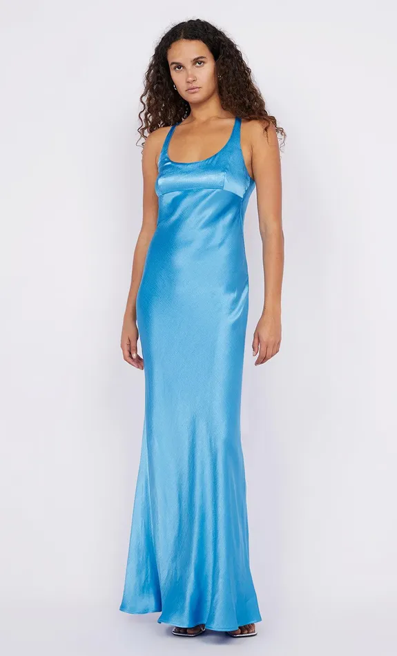 Bec Bridge Dresses MAXINA CROSSOVER DRESS Sapphire 8211 Women