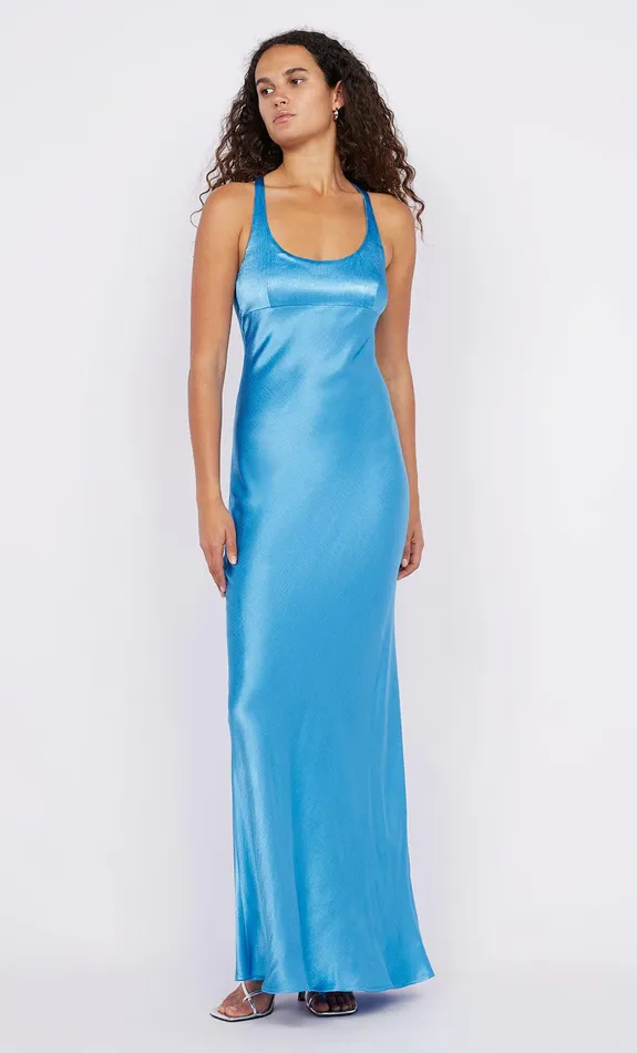Bec Bridge Dresses MAXINA CROSSOVER DRESS Sapphire 8211 Women