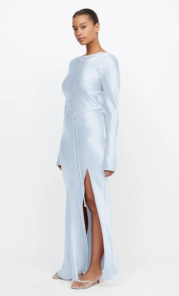 Bec Bridge Dresses MOON DANCE LONG SLEEVE MAXI DRESS Dusty Blue 8211 Women