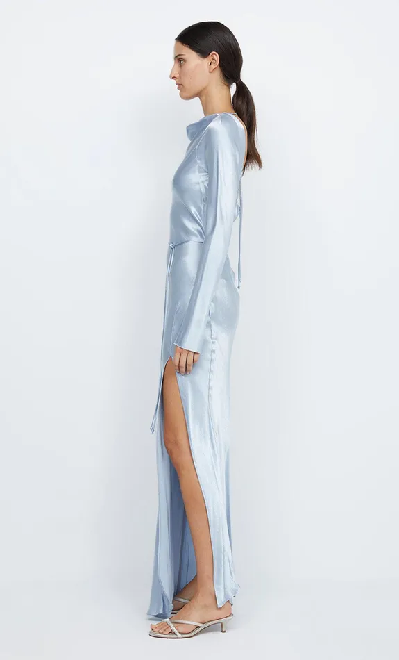 Bec Bridge Dresses MOON DANCE LONG SLEEVE MAXI DRESS Dusty Blue 8211 Women