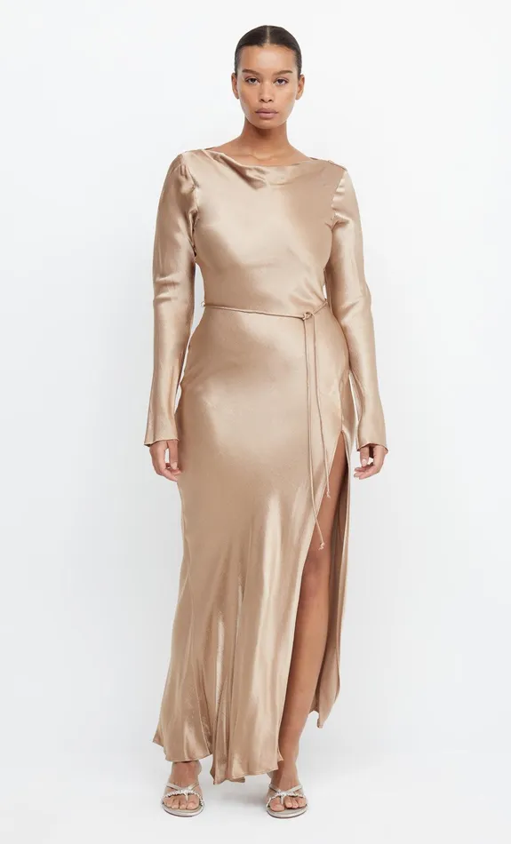 Bec Bridge Dresses MOON DANCE LONG SLEEVE MAXI DRESS Golden 8211 Women