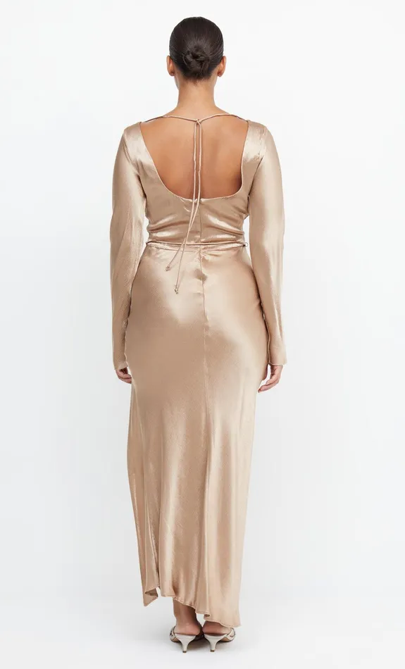 Bec Bridge Dresses MOON DANCE LONG SLEEVE MAXI DRESS Golden 8211 Women