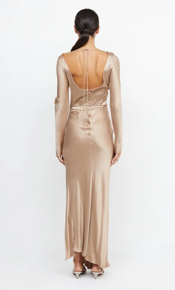 Bec Bridge Dresses MOON DANCE LONG SLEEVE MAXI DRESS Golden 8211 Women