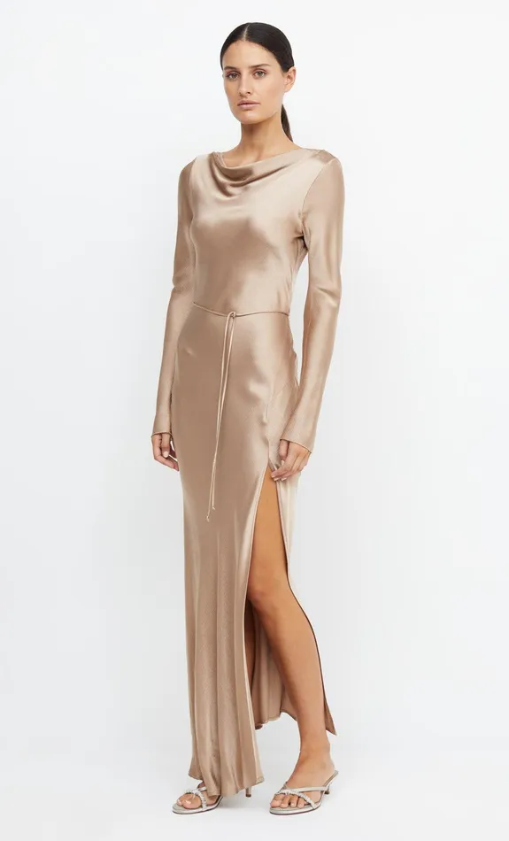 Bec Bridge Dresses MOON DANCE LONG SLEEVE MAXI DRESS Golden 8211 Women